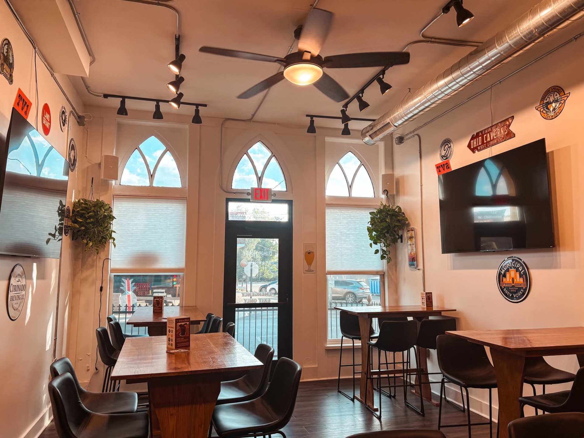 Cozy bar seating area at The Craft Emporium